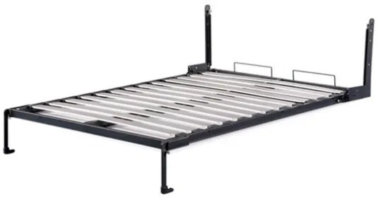 Kit somiera demontabila rabatabila, 2 randuri, 1400 | 1600 x 2000 mm, lamele lemn stratificat, negru (Dimensiuni: 1400x2000 mm)