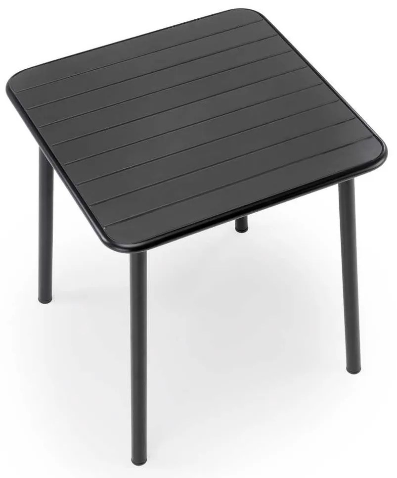 Masă de bucătărie Asher, pătrat, negru