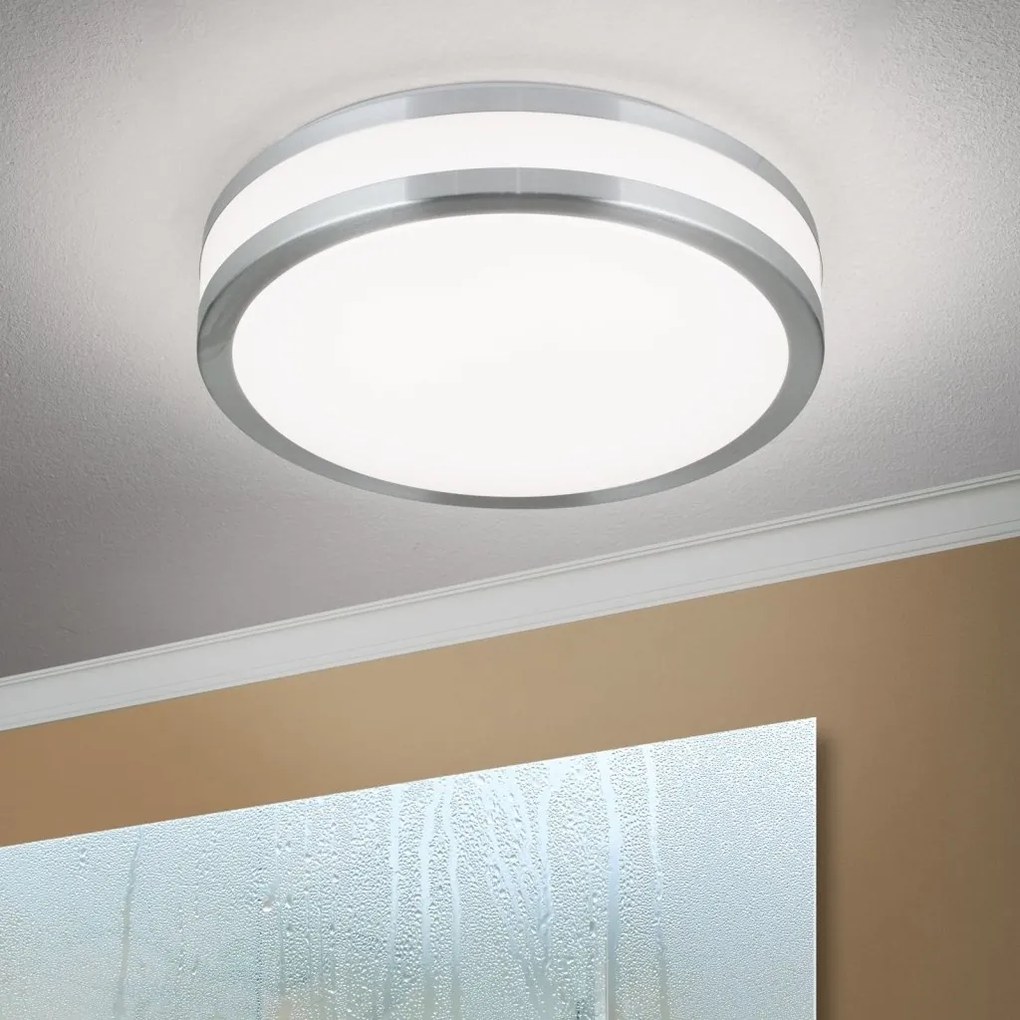Plafoniera LED moderna NEDO D-28,5cm alb/aluminiu