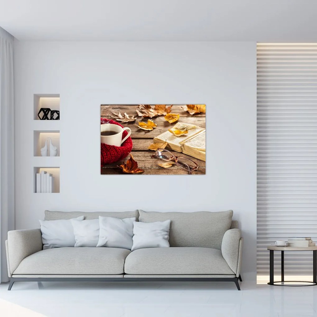Tablou - Ceainărie de toamnă (90x60 cm)
