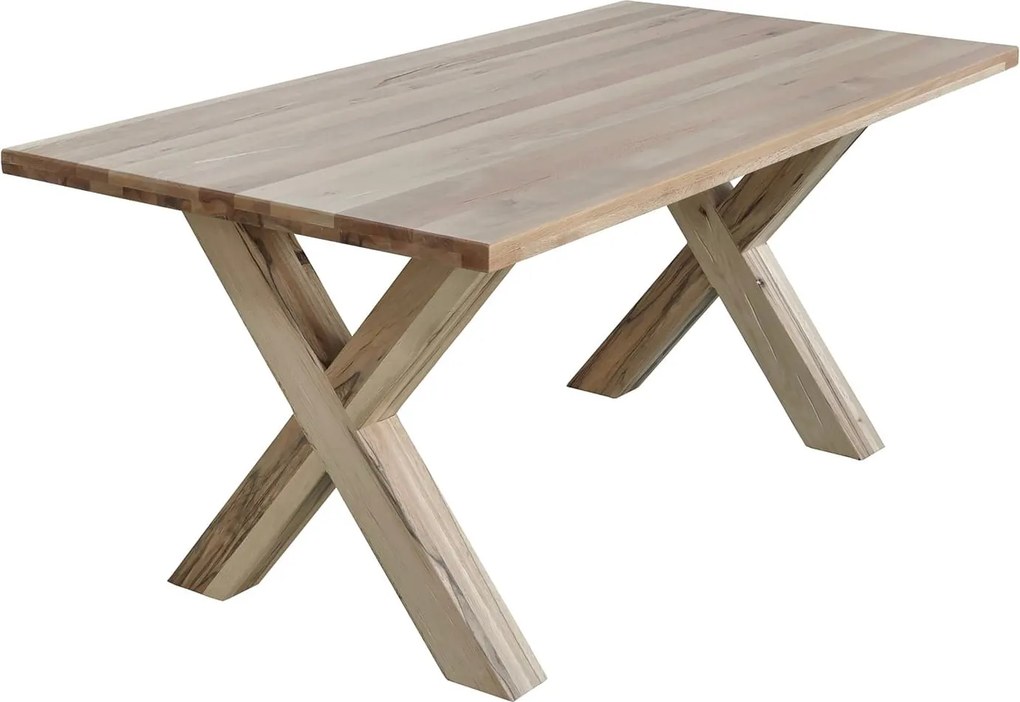 Masă lemn masiv Dining Irenne Stejar blat 4 cm