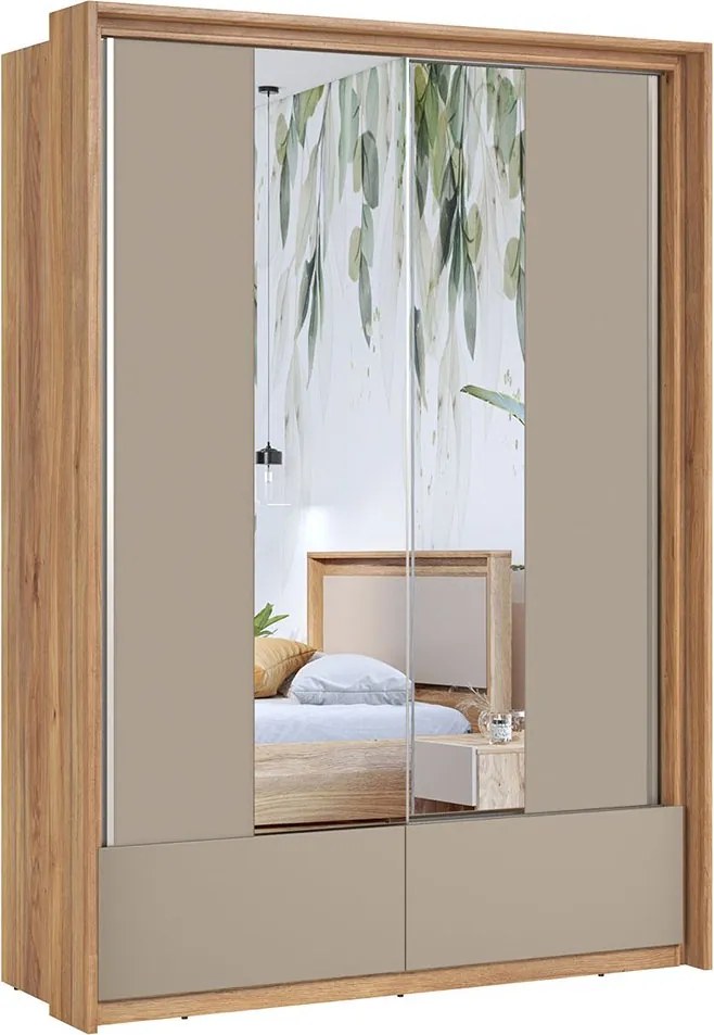 Dulap lemn masiv Eleganza, 159 × 219 × 63 cm