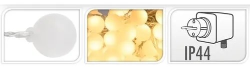 Lanț luminos cu LED de exterior String lighs, 80 de becuri