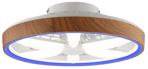 Ventilator LED RGBW dimabil de tavan GAIANO LED/24W/230V + telecomandă