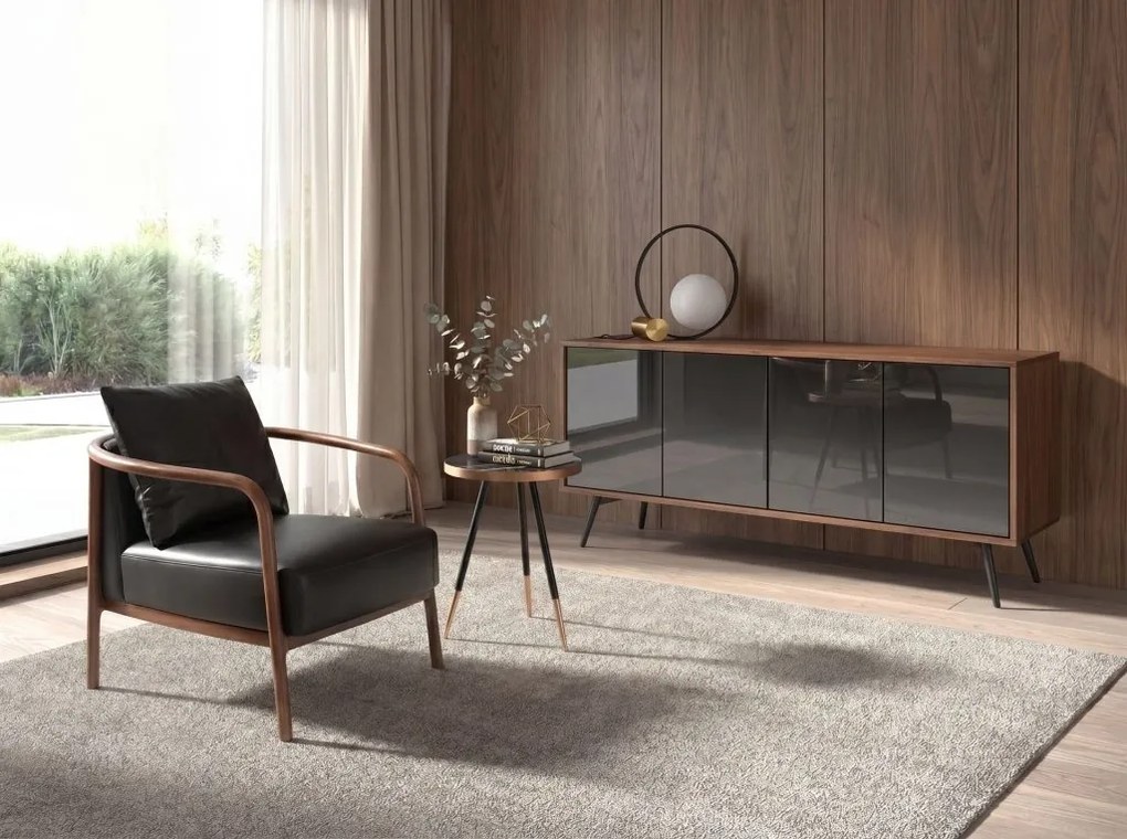 Lampa de masa design circular Gold and Black