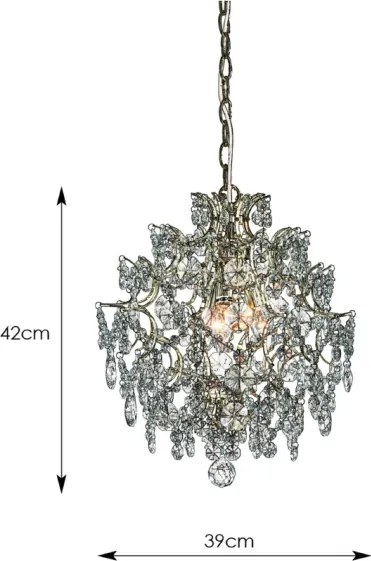 Markslöjd 100524 - Lustră pe lanț ROSENDAL 3xE14/40W/230V