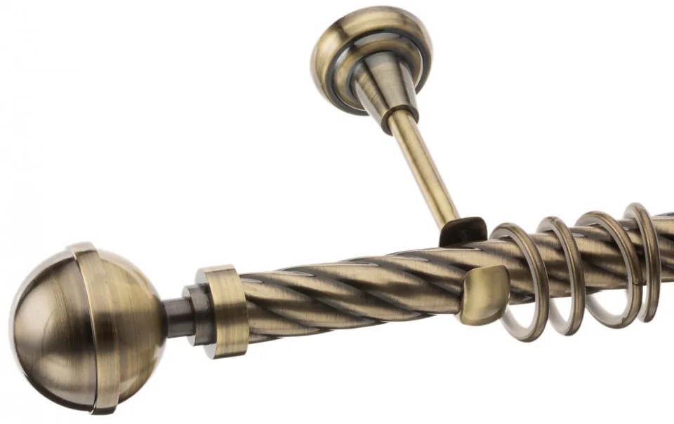 Galerie simpla Kula Lux teava twister aur antic 25mm (Alege marime: 280 cm)