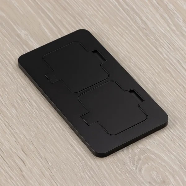 Priză dublă încastrabilă de podea de exterior Solight 5B323B IP55 negru dreptunghiular