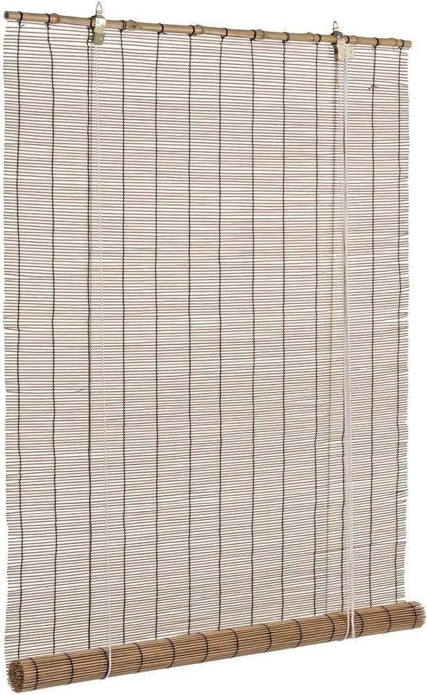 Jaluzea tip rulou din bambus maro Midollo 90 cm x 180 h