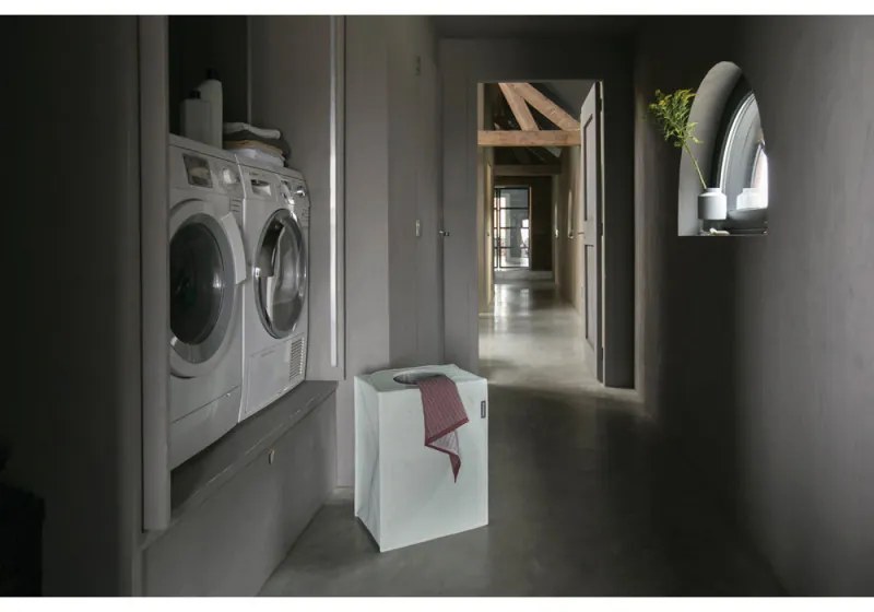 Cos de rufe Brabantia 1001095, 55 L, Fund solid si detasabil, Manere magnetice, Verde