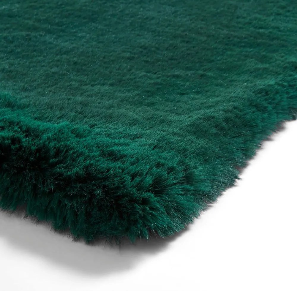 Covor Think Rugs Super Teddy, 120 x 170 cm, verde smarald