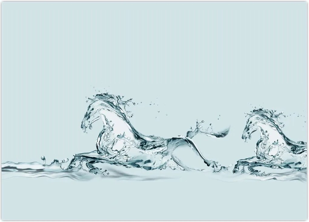 Tablou - Cai din picături de apă (70x50 cm)