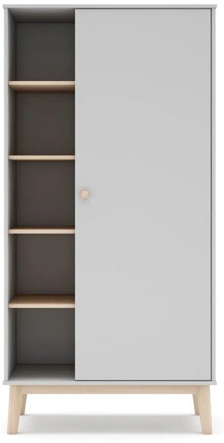 Șifonier pentru copii alb 90x181 cm Esteban – Marckeric