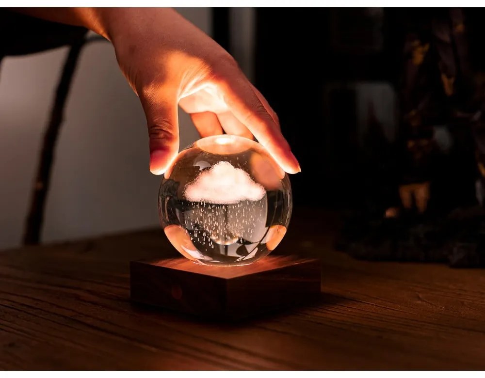 Decorațiune luminoasă maro închis cu USB Amber – Gingko