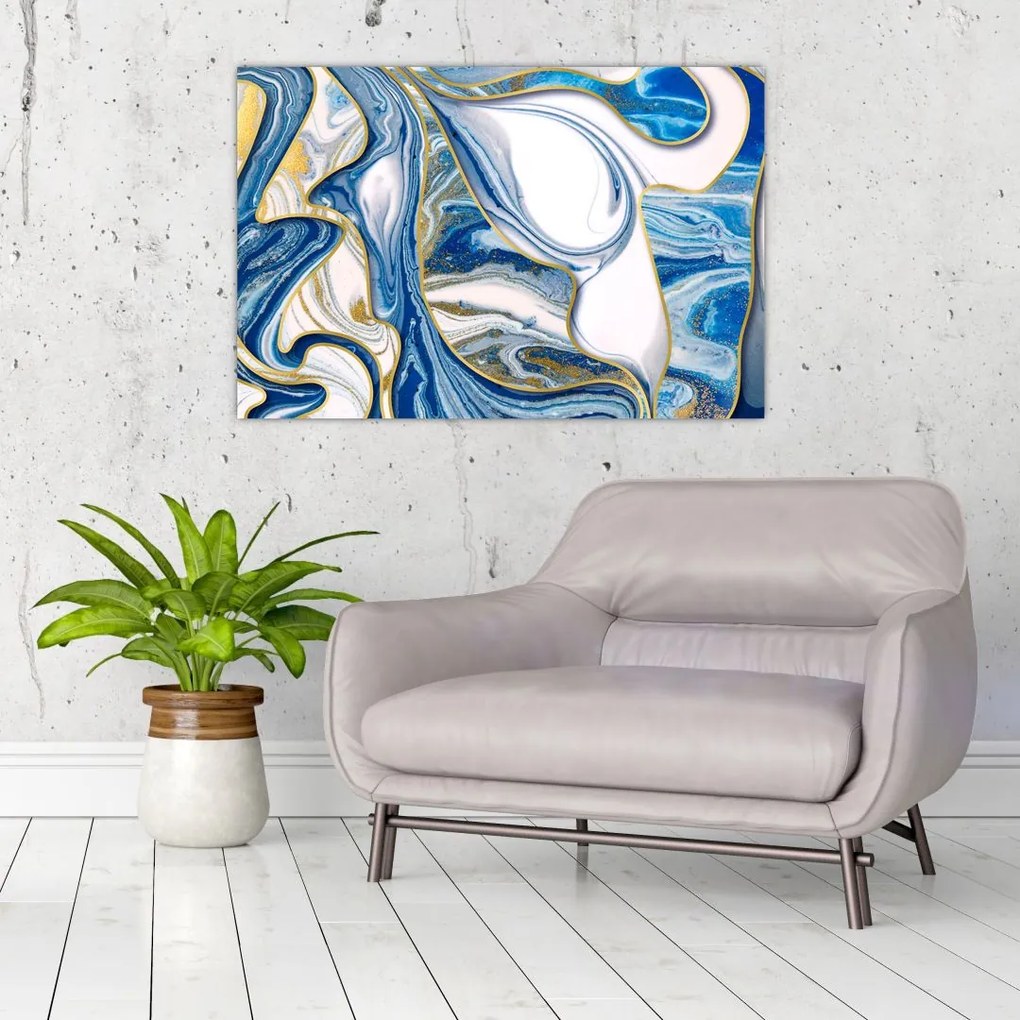 Tablou - Valuri de marmură (90x60 cm)