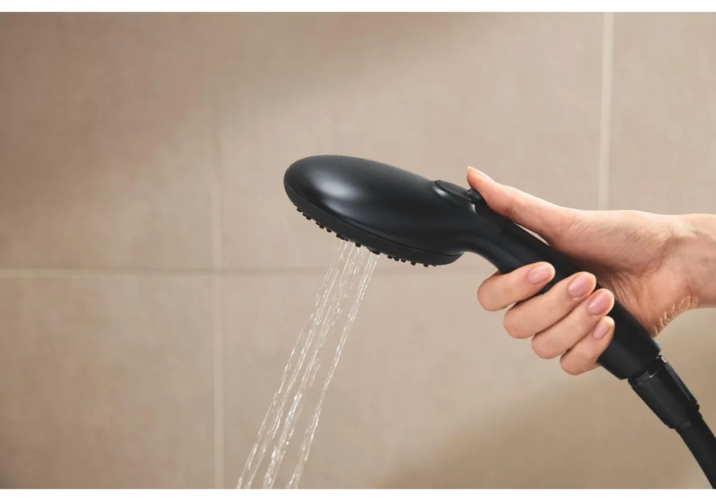 Grohe Vitalio Start System set de dus perete cu termostat da negru 266772431