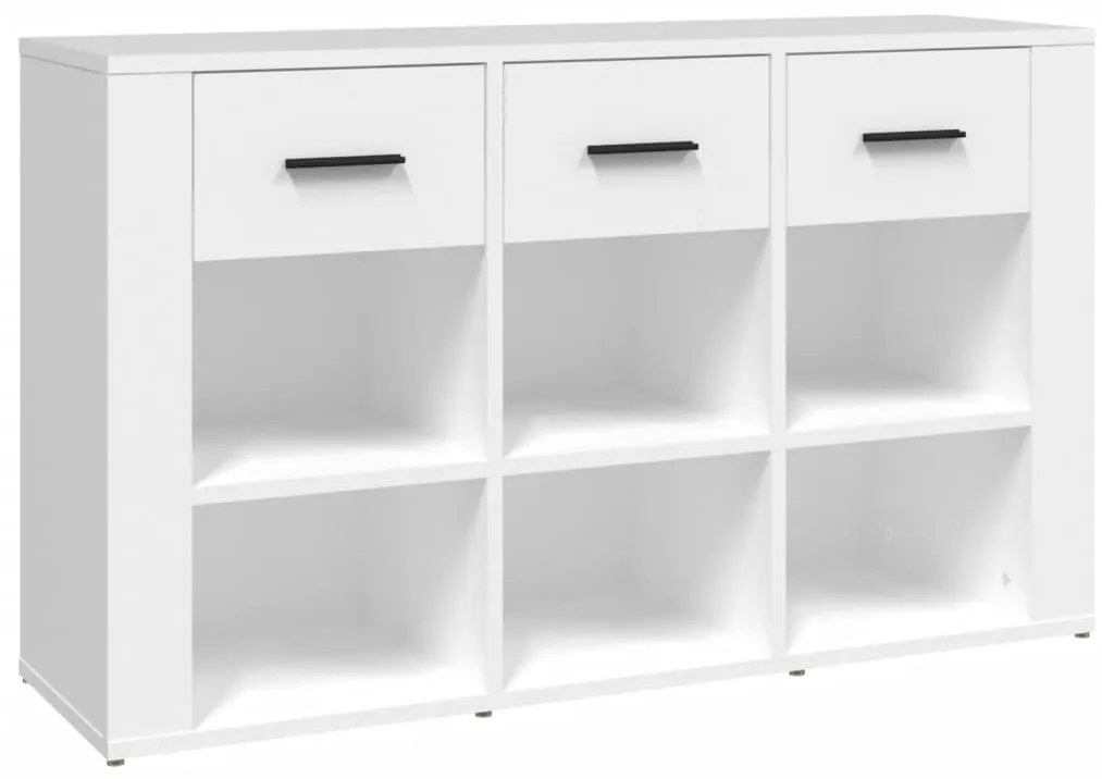 821004 vidaXL Servantă, alb, 100x30x59,5 cm, lemn compozit