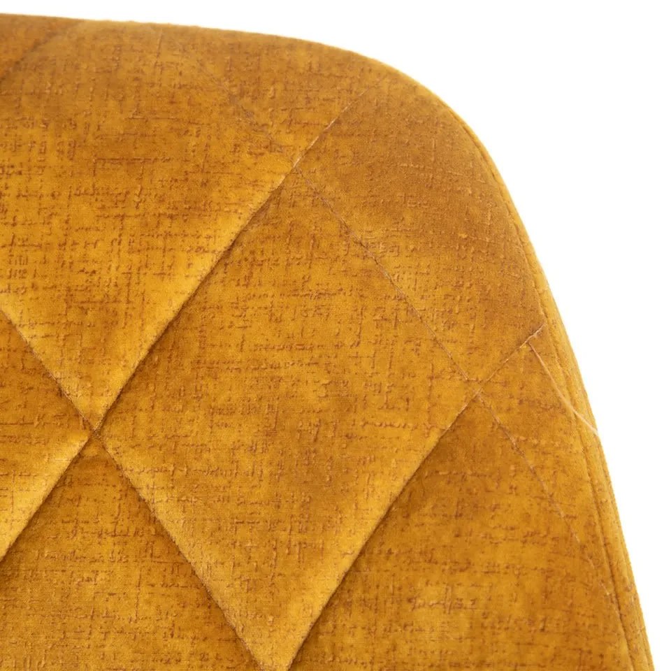 Set 2 scaune dining galben Ocre Fabric Chair