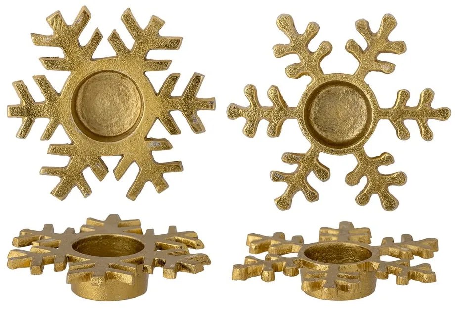 Sfeșnice din metal cu model de Crăciun 2 buc. Lisetta – Bloomingville