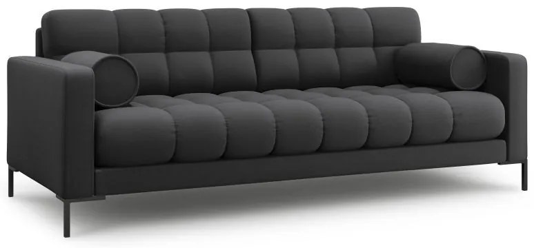 Canapea Bali 3 locuri stofa/picioare negre L177 cm