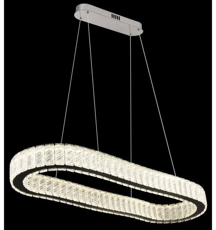 Lustra suspendata cu telecomanda design modern Mucky crom