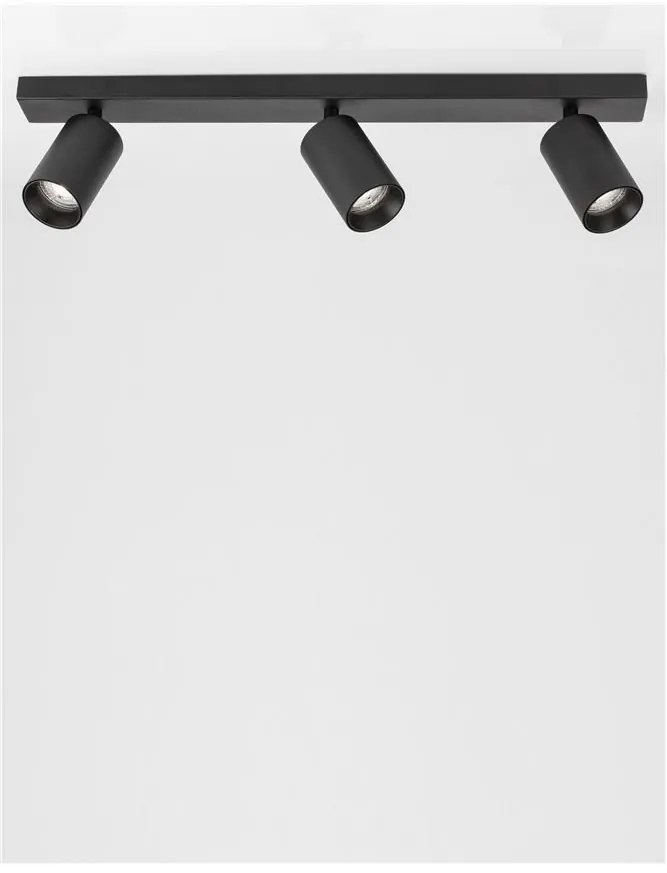 Plafoniera 3L design modern TOD negru