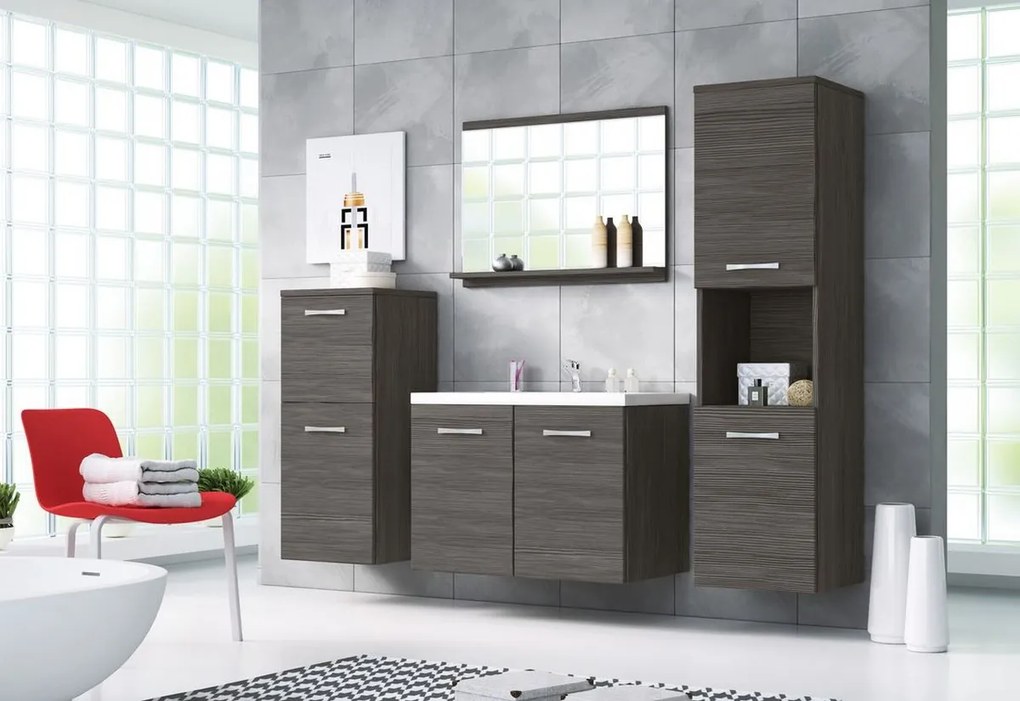 Expedo Set mobilier baie ALOMA cu lavoar, bodega