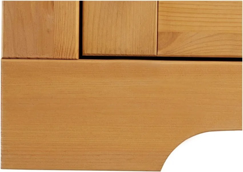 Vitrină în culoare naturală din lemn de pin 95x35 cm Lisa – Støraa