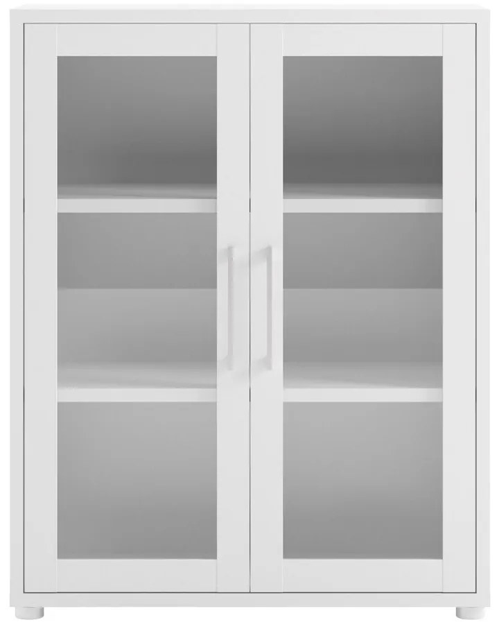 Bibliotecă modulară albă 89x113 cm Prima – Tvilum