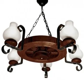 Lustra rustica 5 becuri E14 Elaria EL0017775 Erste
