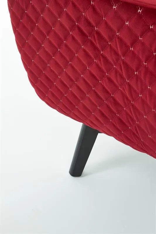 Fotoliu tapitat Marvel Velvet visiniu – H103 cm