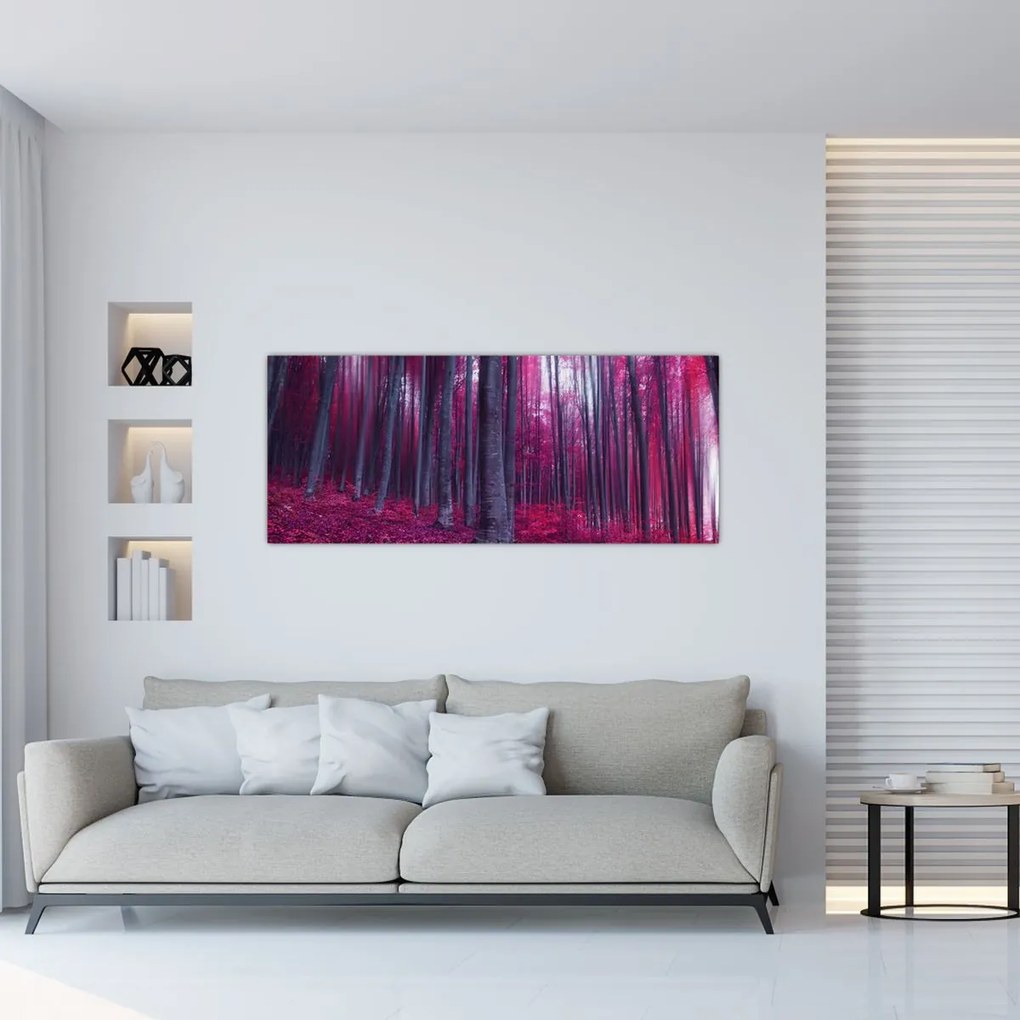 Tablou - Pădurea roz (120x50 cm)