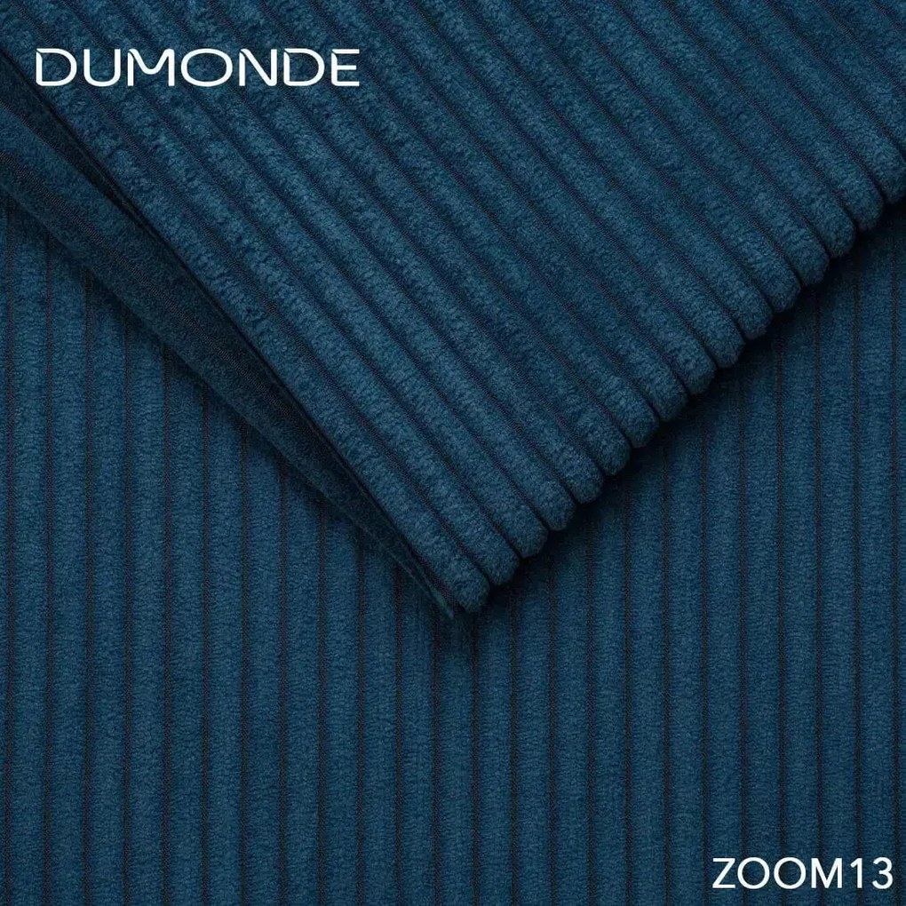 Colțar extensibil dumonde cu ladă de depozitare si sezut confortabil din spuma high-density, Gloria Zoom Blue 320x183 cm