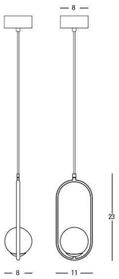 Pendul minimalist design decorativ Vinny II