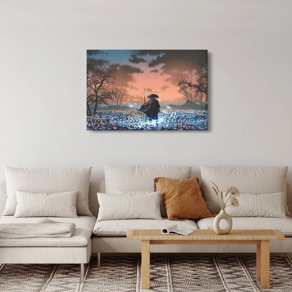 Tablou - Ilustrație a unui războinic (90x60 cm)