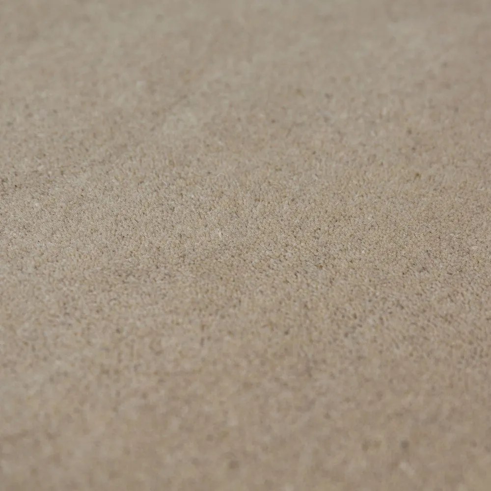 Covor în culoare naturală țesut manual rotund din lână ø 180 cm Leo Scallop – Flair Rugs