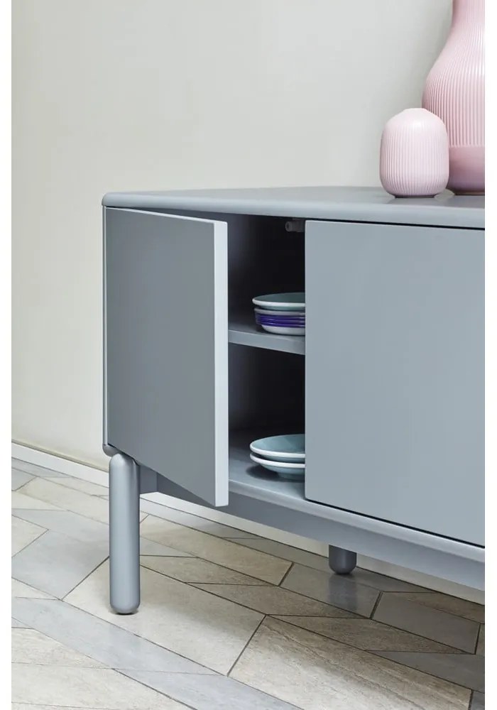 Masă TV albastră/gri 180x56 cm Corvo – Teulat