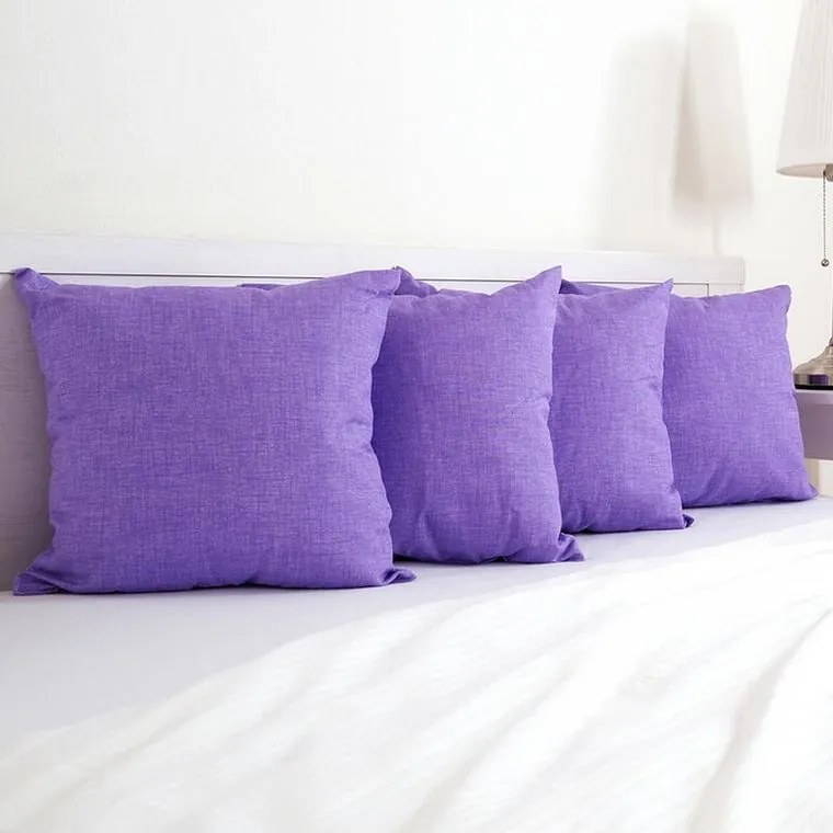decoDoma Pernuță decorativă BESSY 45 x 45 cm violet 1 buc