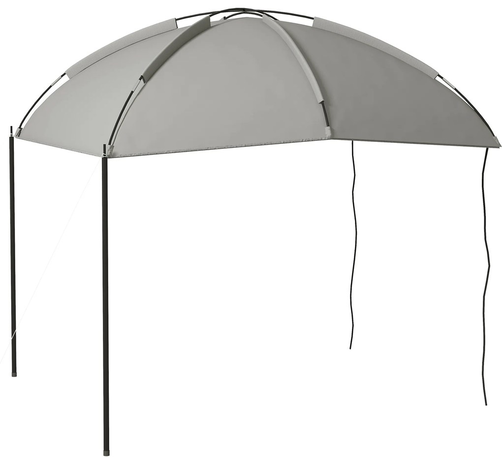 Outsunny Cort solare tonel barnum umbrar ajustabil în cupolă oțel poliester densitate mare 190T sac de transport inclus gri | Aosom Romania