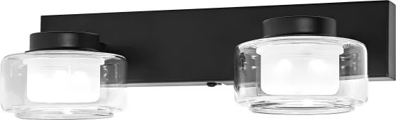 Osram - Aplica LED de perete pentru baie ORBIS FLAME 2xLED/5,5W/230V IP44 negru