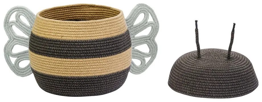 Coș de jucării pentru copii din material textil ø 30x32 cm Mama Bee – Lorena Canals