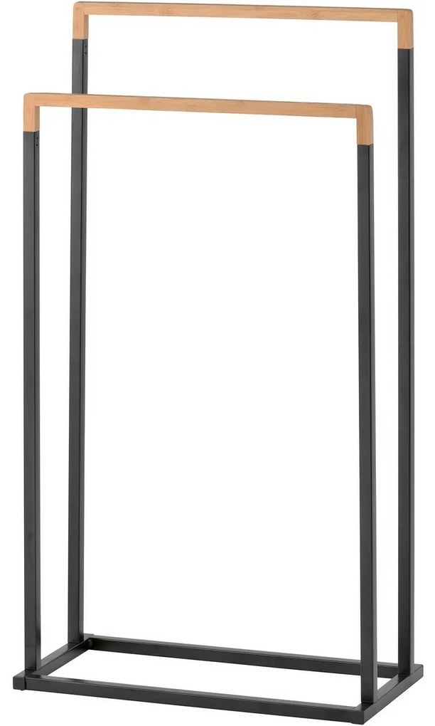 Suport pentru 2 prosoape Spirella Chic 45 x 22 x 85 cm, negru