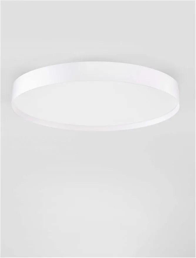 Plafoniera LED design slim ROI alba D-50cm