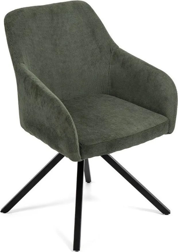 Scaun de sufragerie verde tapițat Lunio – Bonami Essentials