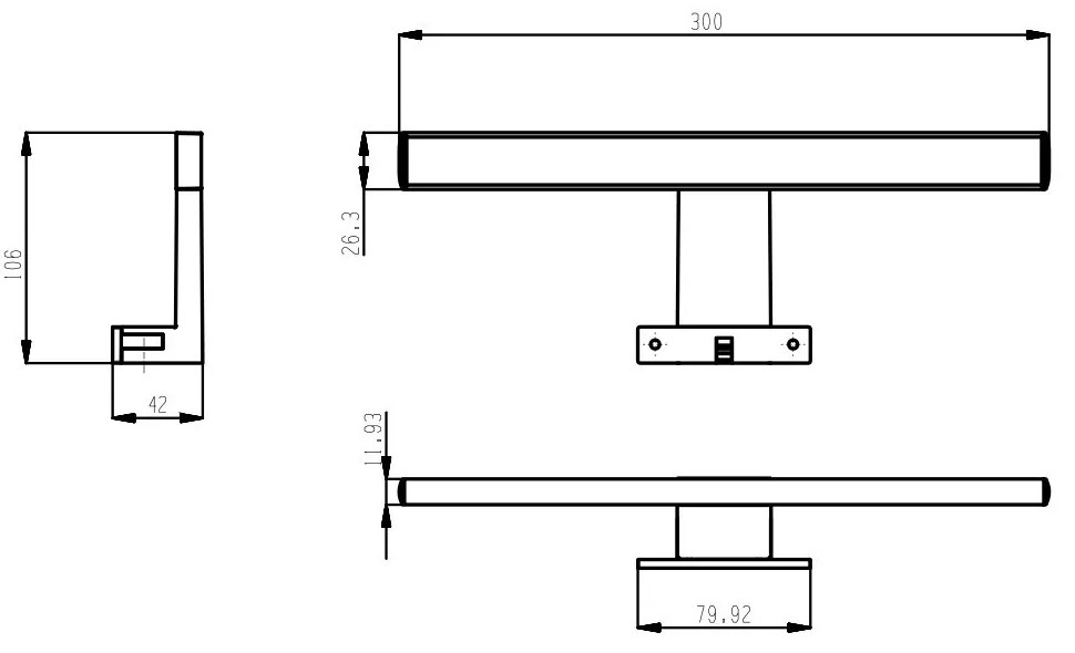 Lampă LED Luxx 300mm