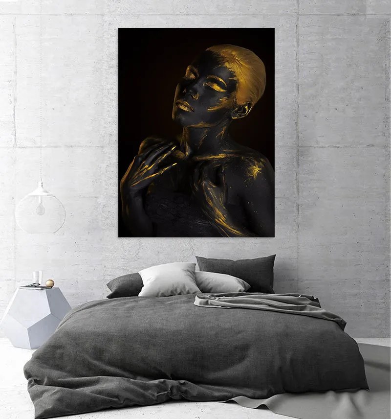 Tablou canvas Tribal Gold 120x80 cm