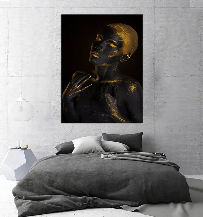 Tablou canvas Tribal Gold 90x60 cm