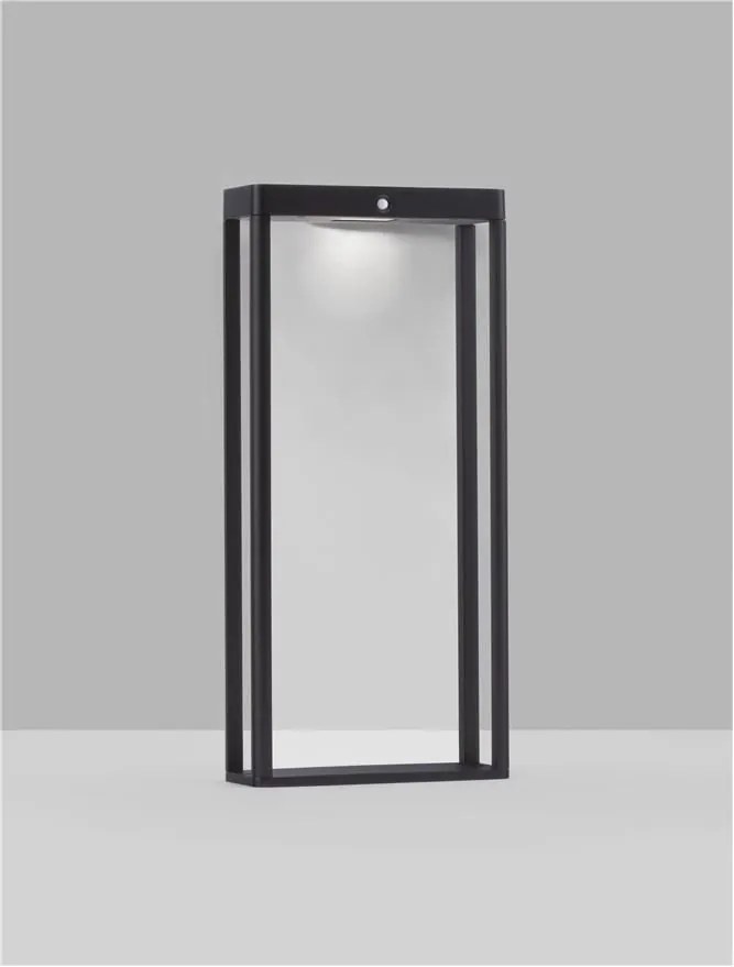 Stalp LED solar iluminat exterior cu senzor de miscare IP65 BERNI H-50cm