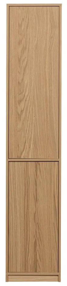 Bibliotecă modulară în culoare naturală cu aspect de lemn de stejar 120x243 cm Modulair – vtwonen