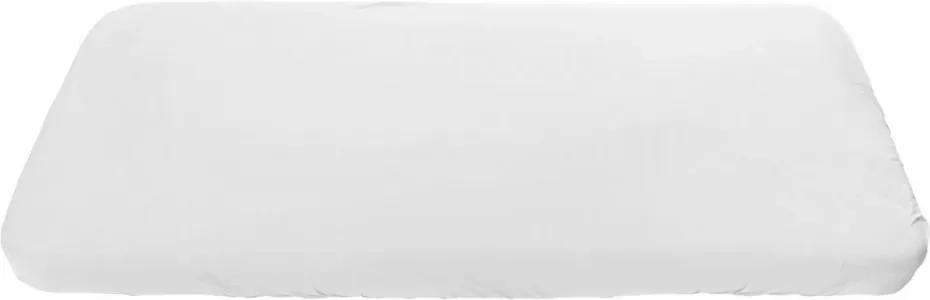 Lenjerie de pat impermeabila din bumbac si poliuretan 70x160 cm Bedwetting Sheet Junior White Sebra
